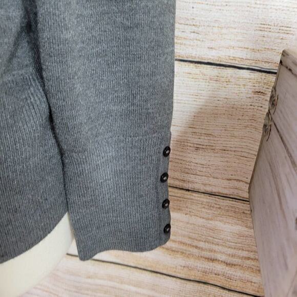 JM Collection Women’s Gray Turtleneck Sweater Size Large - Picture 3 of 5
